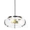 Hello Honey® Robert Stevenson Lighting Alston 16" Antique Nickel Glass & Metal Ceiling Light